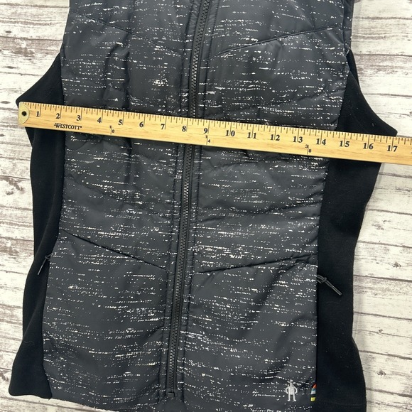 Smartwool Insulated Vest Women's Small Hooded Wool Polyester Full Zip Black - Picture 5 of 9